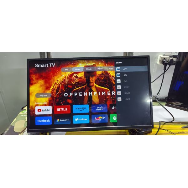4K UHD Smart Digital Television Android WiFi Bluetooth DVB-T2 Slim Home TV Wholesale