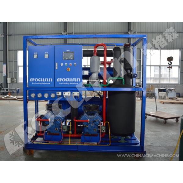 Bitzer Compressor 12000 KG Direct Refrigeration 40 HQ Containerized Block Ice Machine