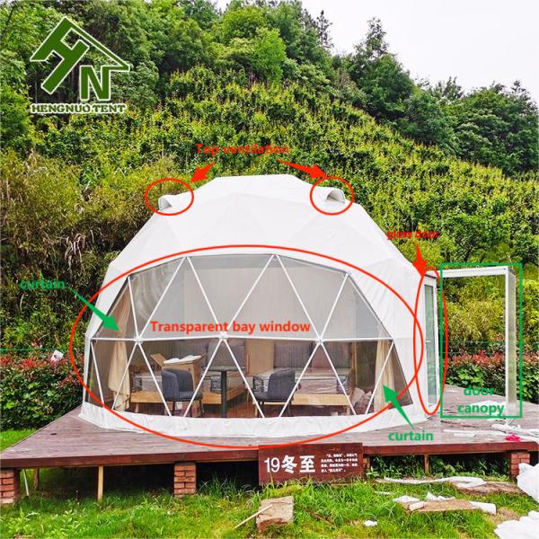 Шатра геодезического купола 4 человек сопротивление небольшого УЛЬТРАФИОЛЕТОВОЕ для выпусков нового товара