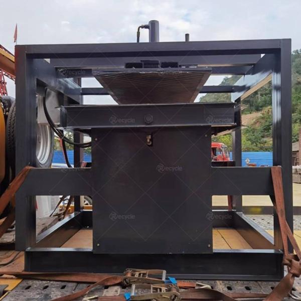 Máquina de reciclagem automática de painéis solares hidráulicos / Máquina de remoção de painéis solares de alumínio