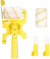 Brosse tenue dans la main de rouleau de peinture de bord de mur avec le remplacement
