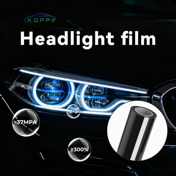 KL84L Headlight PPF Self-Healing UV Resistant Anti-Scratch TPU Headlight Protection Film Color Change for Cars