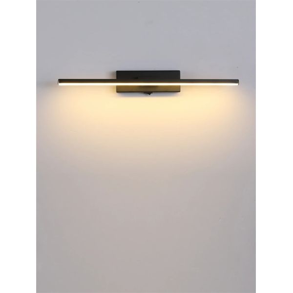 330° Rotatable LED Wall Light Minimalist black Bathroom Strip mirror front light(WH-MR-81)