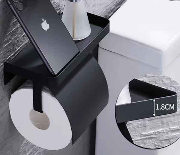 Waterproof Wall Mounted Toilet Paper Holder , 304 Stainless Steel Toilet Tissue Dispenser
