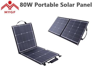 80W Portable Foldable Solar Panel Convenient Carry Bag IP67 Rated Junction Box