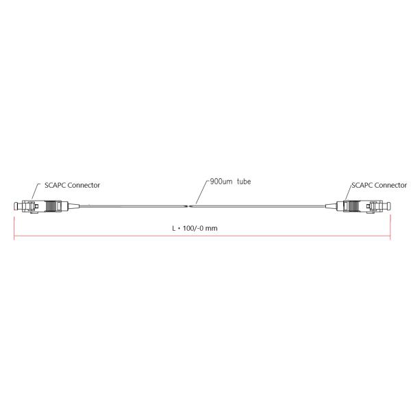 гибкий провод оптического волокна 0.9mm невидимый для сети FTTH FTTx