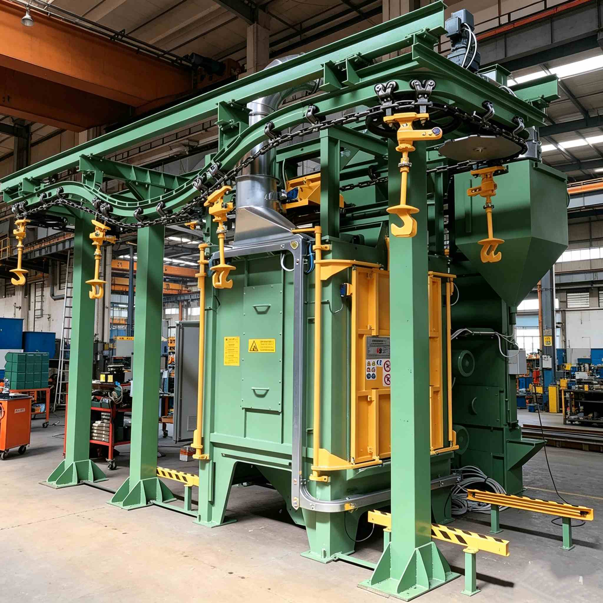Spinner Hanger Shot Blasting Machine Supporting Customizable Configurations to Meet Specific Metal Treatment Requirements