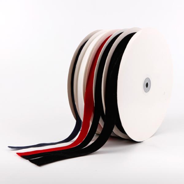 Single Face Style Double Sided Black Velvet Ribbon with Velvet Fabric Type
