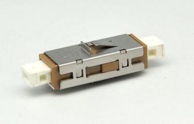 Beige Multimode Fiber Optic Adapter High Durability For FTTH FTTB FTTX Network