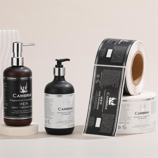 Étiquettes cosmétiques auto-adhésives pour pots cosmétiques