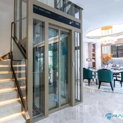 Portas deslizantes automáticas de luxoElevador doméstico sem sala de máquinas