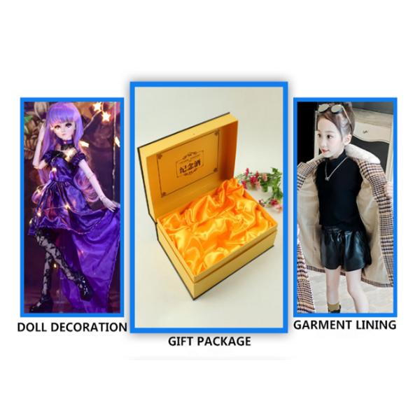 Шелк сатинировки украшения подарка ровный выравнивая куклу одевает 100 полиэстер повторно использованный RPET