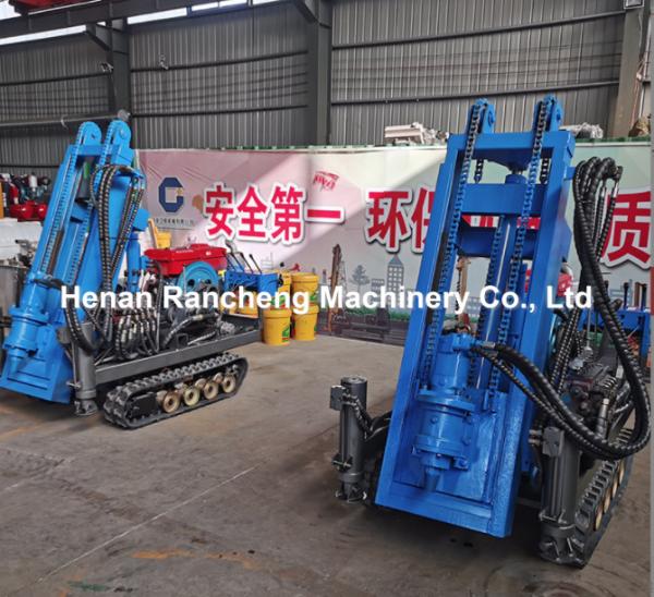 High Efficiency 25HP Diesel Pile Driver Drilling 30m Depth With 50-300mm Diameter