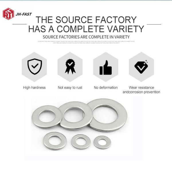 M3 M4 M5 M6 M8 M10 M12 M24 Плоская стиральная машинка из нержавеющей стали 304 316 стиль ПЛАТНАЯ