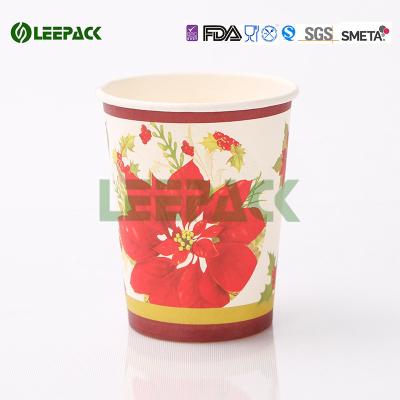 Recyclable Takeaway Coffee Cups  , Disposable Drinking Cups With Plastic Lids