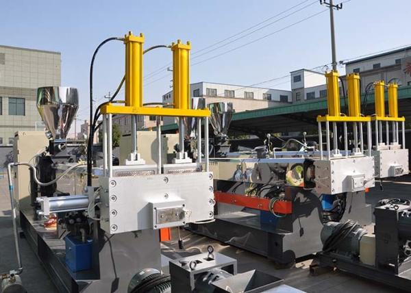 Double Flow Channel Continuous Plastic Screen Changer  Process 140*140 Dia Cube 0.3