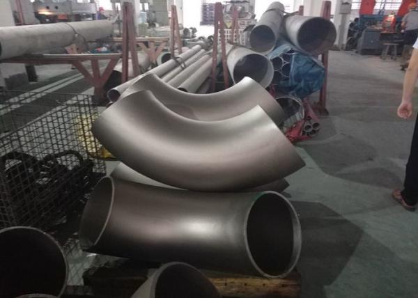 90 Degree Stainless Steel Pipe Fittings , ASME B16.9 Stainless Steel Elbow Fittings