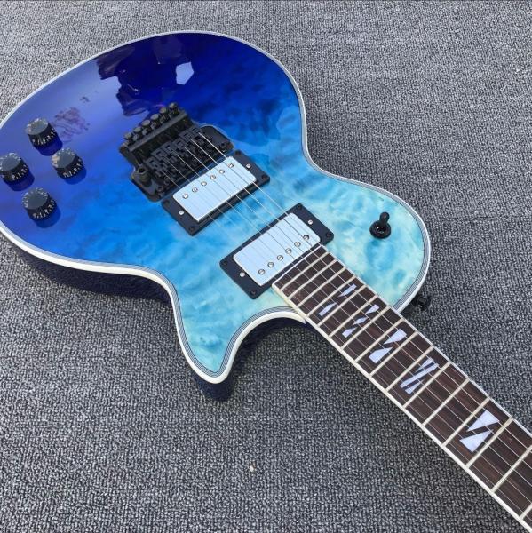 2017 line up custom New CUSTOM SHOP LP blue electric guitar, Rosewood fingerboard