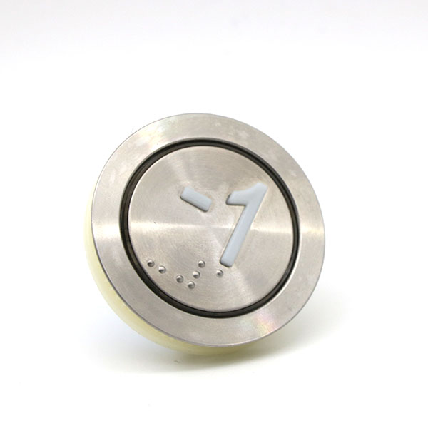 35.6 мм Размер лифта круглый звонок лифт нажмите кнопку с шрифтом Брайля