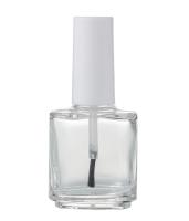 plástico de vidro vazio do tampão de parafuso das garrafas da experimentação do verniz para as unhas 15ml Leakproof