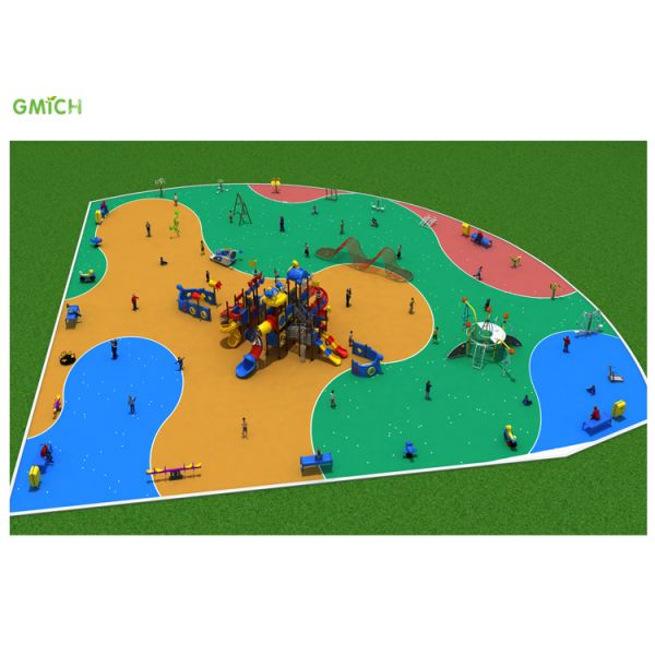 Kids Outdoor Slide Set Park Playground Design Commercial Playground Design OEM service