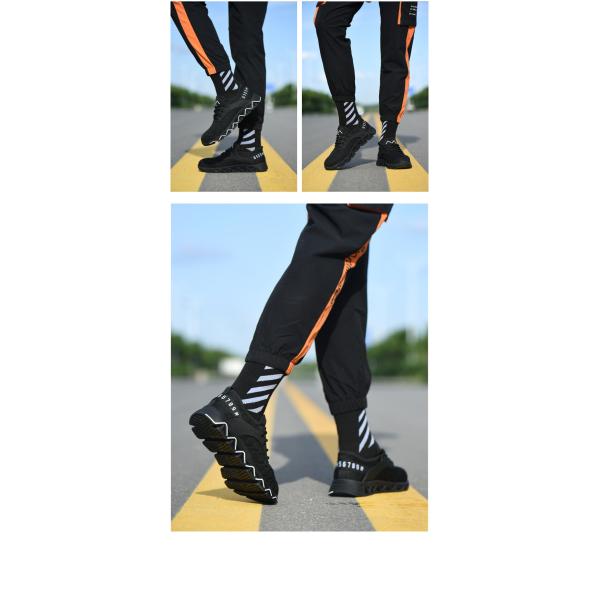 ODM OEM Summer Flying Knit Work Shoes Anti-smashing Steel Comfortable Safety Shoes With Custom Logo