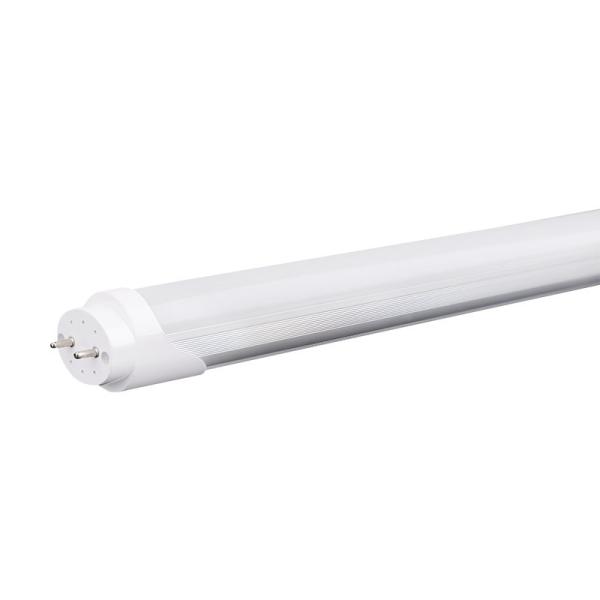 Transparent Striped Cover LED Tube Light Fixtures 120V For Conference Room Lighting