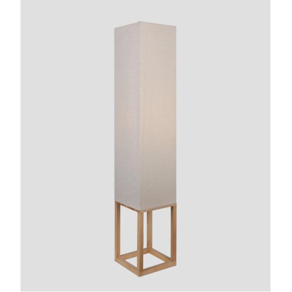 Modern Wood Floor Lamps for Living Room Wooden Fabric Standing Lamps minimalist lamp(WH-MFL-09)