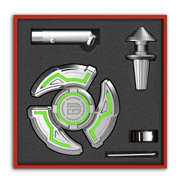 Silver/Grey Metal Fingertip Gyroscope Long-lasting Fingertips for Adult Decompression