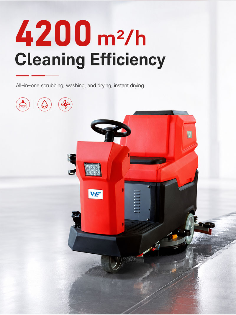 2026 New Product Newest Electric Floor Scrubber Machine Commercial Ride on Cleaner