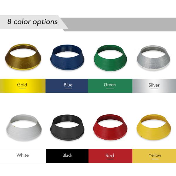 Gold ABS Plastic Aluminum J Cap Trim Signage Product For LED Channel Plastic Trim Cap