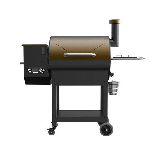Portable Wood Pellet Bbq Grill Trolley Meat Vertical Smoker Outdoor Charcoal 52.4
