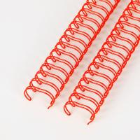fil jumeau O de spirale de boucle de 100 des feuilles 1/2 » doubles anneaux métalliques de fil pour le calendrier