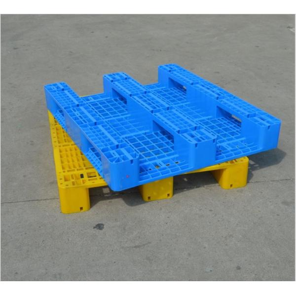 HUADING 1T Heavy Duty Double Face Plastic Pallet for 4-Way Entry in Racking System