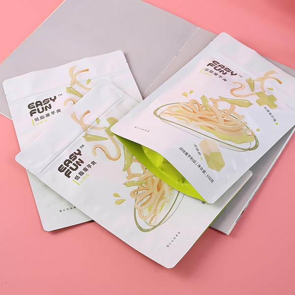 Resealable Aluminum Foil Zipper 40mic Stand Up Resealable Bags For Food Packaging