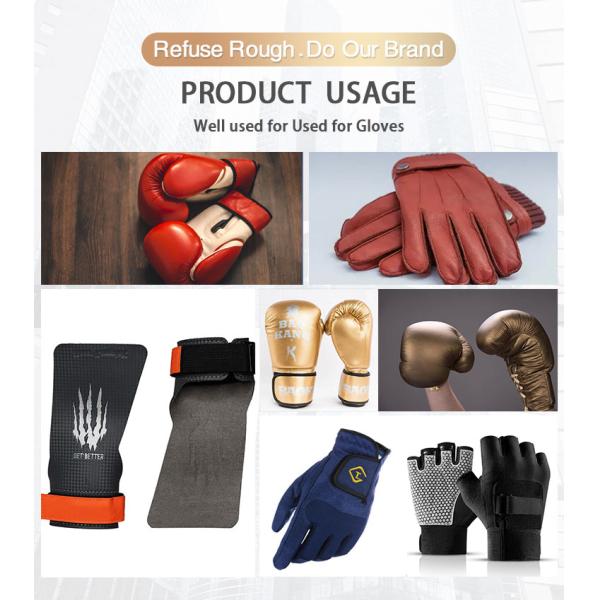 0.8mm Thickness Gloves Faux Leather Wave Point Synthetic PU Microfiber Leather