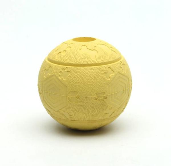 Round Rubber Chew Toys Commercial Dog Treat Ball Dispenser Eco - Friendly