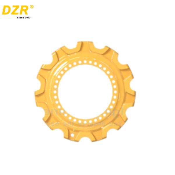 Yellow Roller Chain Sprocket Steel Material CAT6020 For Undercarriage Parts