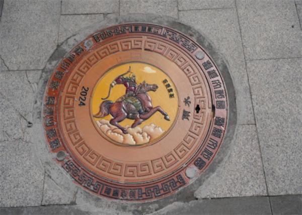 Ductile Iron Painted Round Manhole Cover Pressure Grade Class 250