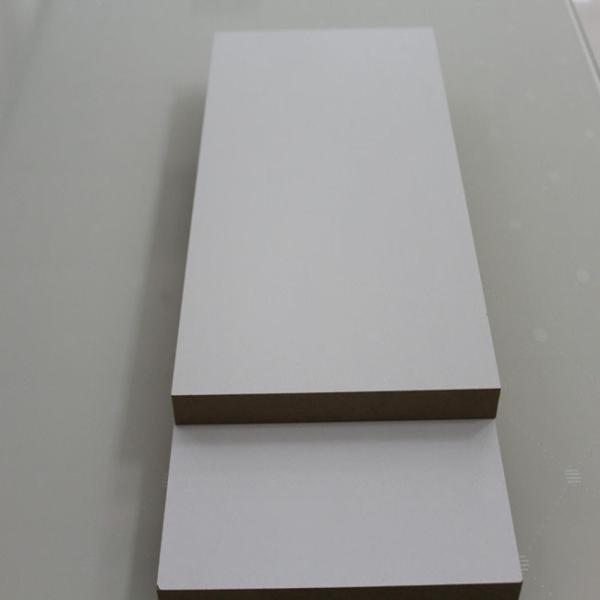 Interior Decoration Laminated MDF Board High Gloss White / Warm White / Titanium White