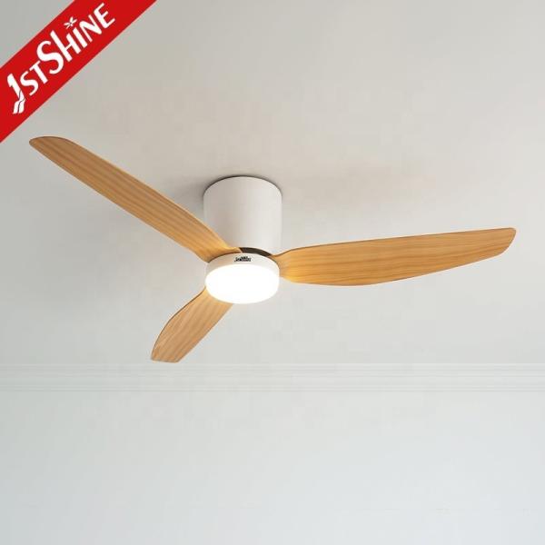 Iluminação personalizável Ventilador de teto de 52 polegadas com controle remoto e luz LED de 3 cores