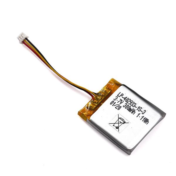 Square Li Polymer Battery Pack 3.7V 300mah Customizable For Electronics