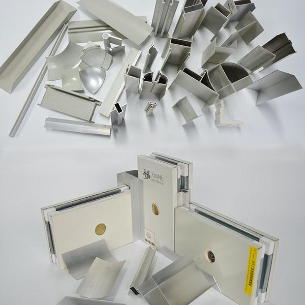 Aluminum Profiles Steel Cleanroom Accessories Cleanroom Partition Wall Ceiling
