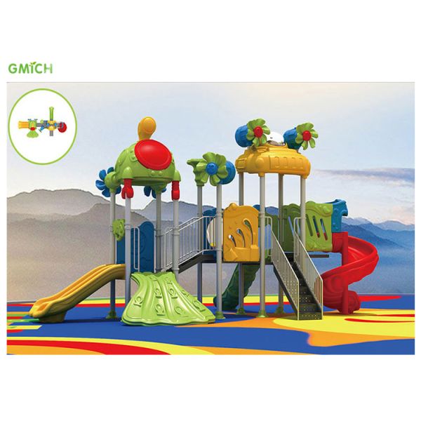 Direct Sale Outdoor Playground Equipment For Kids Plastic Slide Set With Competitive And High Quality