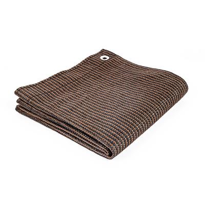 Length 30m 460gsm Brown Pool Garden Sun Shade Cloth With 9 Grommets