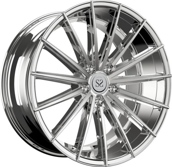 22 inch modified  one piece forged deep dish alloy polished rims wheel 5x130
