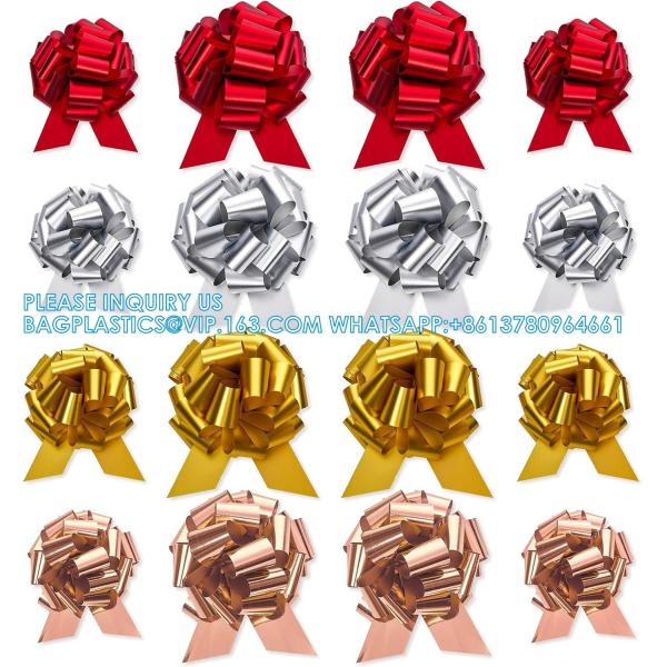 Pull Bow Gift Wrapping Pull Bow Ribbon Pull Bows For Christmas Wedding Baskets Valentine'S Day Bows Multicolor Ribbon