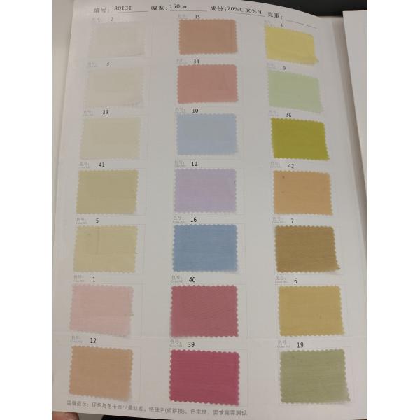 Tejido de mezcla de algodón de nylon ligero Tejido gris Camisa Tejido transpirable para el uso diario