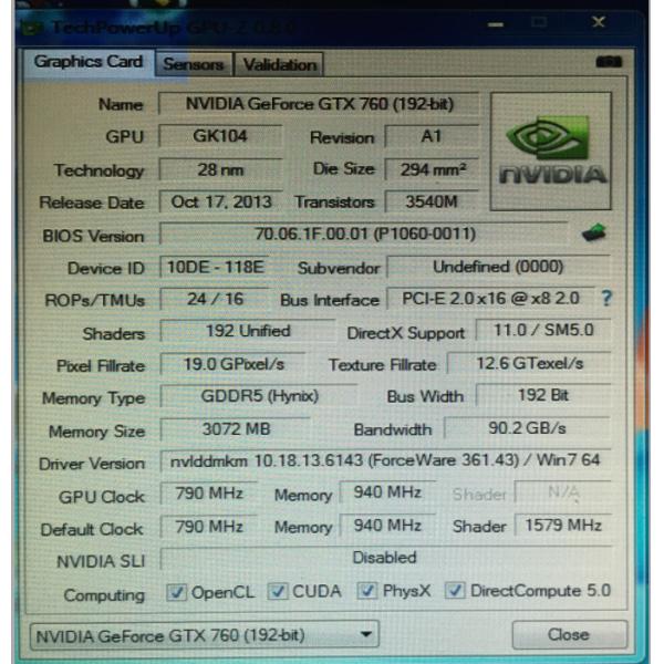 Gtx 650 750 760 960 Vga 192BIT GTX760 видеокарт Gddr5 Dvi 2g 4g 6g Gddr4
