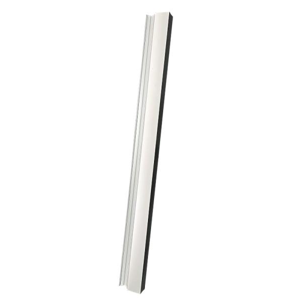 Profil de canal en aluminium extrudé flexible anodisé argent et noir